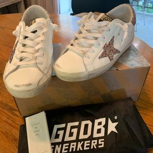GoldenGoose LTD sneakers with glitter stars